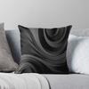 Abstract Gray Black Swirls  Throw Cushions & Pillows Without Core
