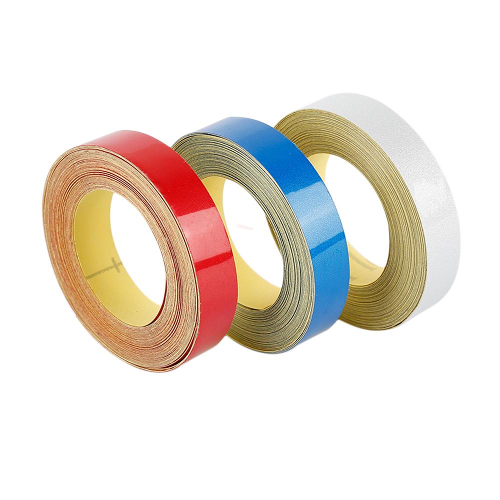 1 см*5 м светоотражающая лента для автомобиля, предупреждающая, безопасная, наклейка для украшения автомобиля, светоотражающая защитная пленка для мотоциклов, автонаклейки