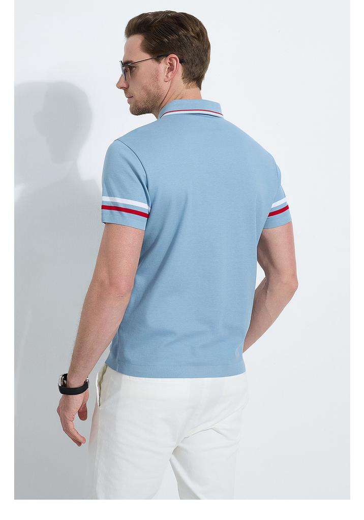 Brand Badge 25 Spring Sports Outdoor Men's Short-sleeved Polo Shirt