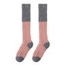 Fuzzy Knee High Socks Women Fluffy Warm Knee Socks Color Socks Leg Warmers Block Thick Winter