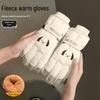 Трендовые ветрозащитные лыжные перчатки: Теплый, Милый Мультяшный Дизайн, Совместимый с Сенсорным Экраном, Брызгозащищенный, Бархатный Хлопок для Осени/Зимы.