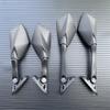 2 Pcs Motorcycle Side Mirror Black Rearview Mirror Motorcycle Accessories for Yamaha XMAX 300 400 125 250 2017