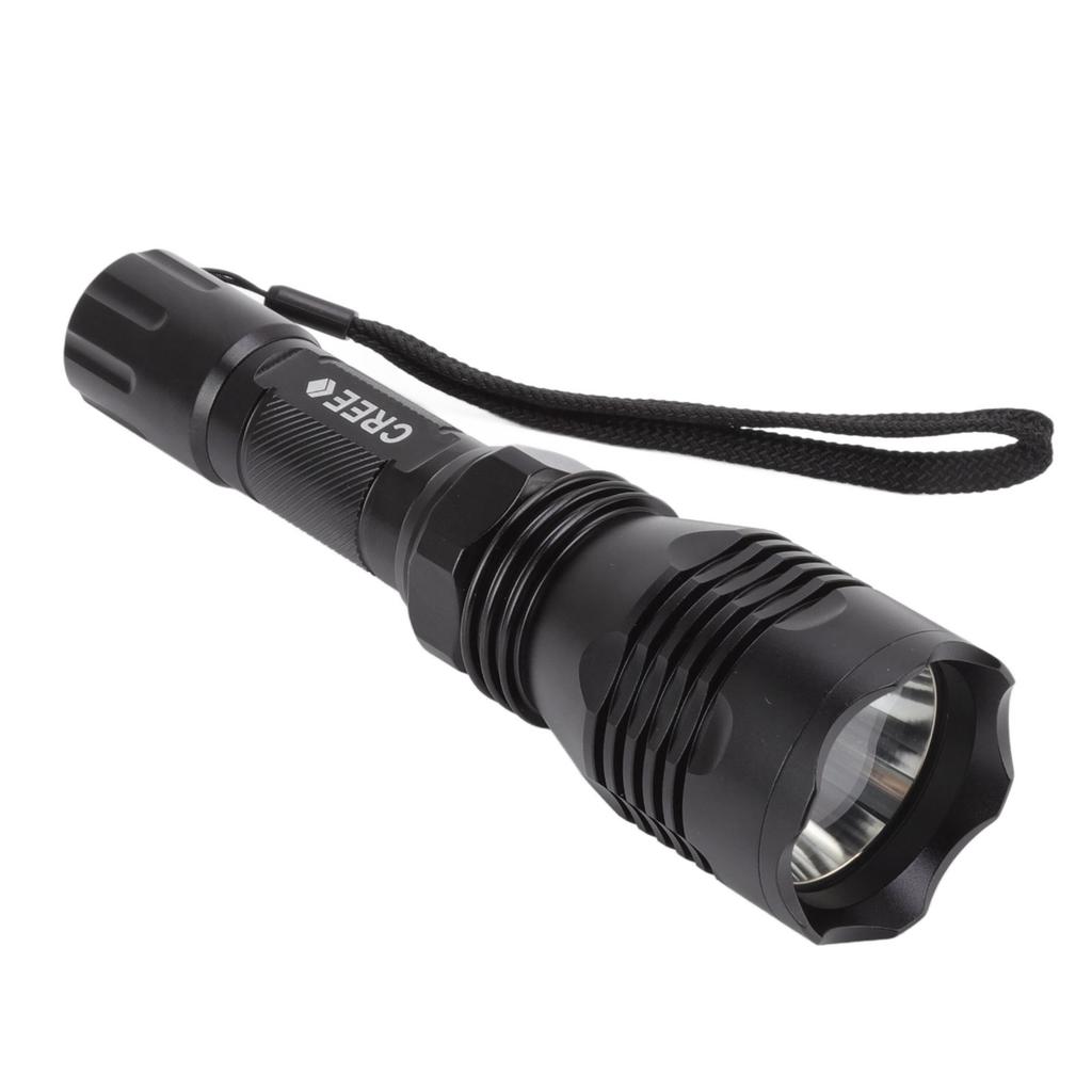 Светодиодный фонарик с белым светом, высокая яркость, дальность 300 м, ручной фонарик для пешего туризма на открытом воздухе