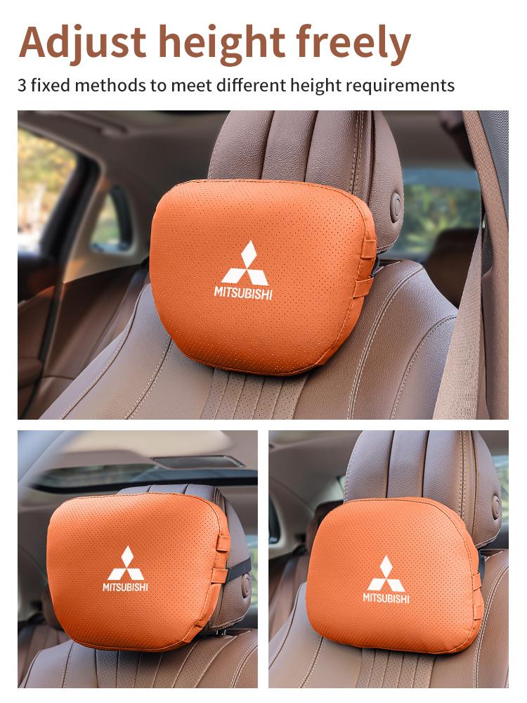 sdvc10 Car Headrest Neck Support Lumbar Rest Cushion Neck Pillow For Mitsubishi Outlander Pajero Asx Lancer Evolution X L200 Ralliart