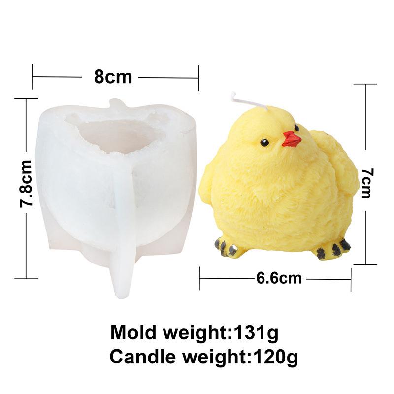 Милый мультяшный цыпленок силиконовые формы для свечей своими руками мини-животное мыло ароматерапия гипс изготовление домашнего декора поделки