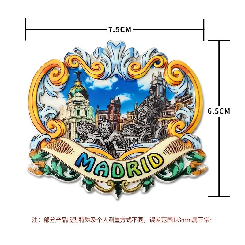 Сувенирный магнит на холодильник из Испании, 3D магнит на холодильник, Ручной работы магнит на холодильник, Декоративный магнит на холодильник