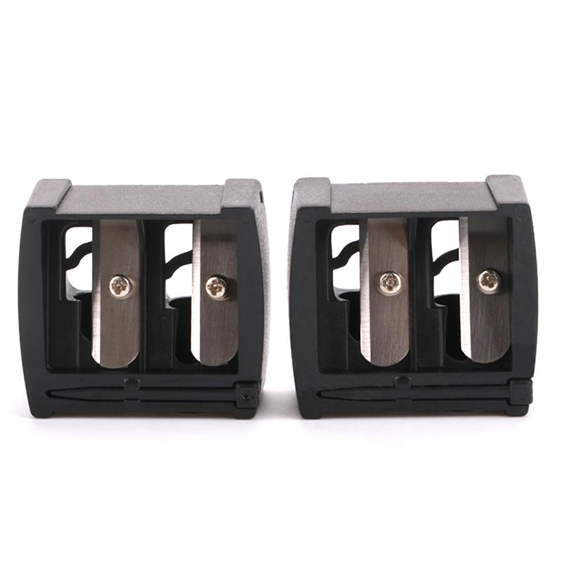 Double Holes Lipstick Pencil Sharpener For Eyebrow Lip Liner Eyeliner Pencil
