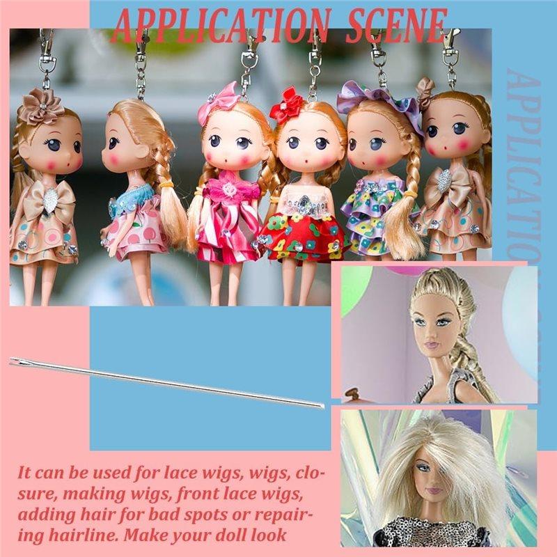 2025 Trend 10Pcs Hair Rooting Tools, 0.9Mm Hair Rerooting Rehair Tool For DIY BJD Wigs Making Repairing Crafting