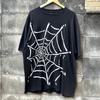 [USED] 90s~ Spiderweb T-shirt Marlboro Lollapalooza Nomura Kunichi Fade