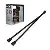 2Piece 4Pin PWMs Computer Fan Extension Cable Set 26cm Length for Enhances Airflows and Noise Reduction