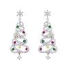 Alloy Christmas Drop Earrings Pendant Ear Studs New Xmas Tree Earrings  Women