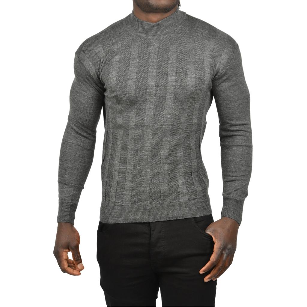 DeepSEA Çizgi Desenli Yarım Balıkçı Yaka Triko Boğazlı Kazak 2505513