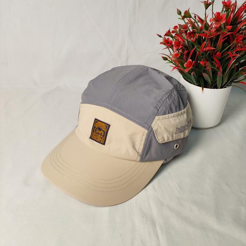 Street tide brand alphabet cloth label baseball cap men's and women's summer quick-drying sun hat fashion splicing cap