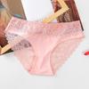 Women Floral Lace Seamless Panties Mid Waist Hip Lifting Briefs Underwear  Hollow Out Underpants