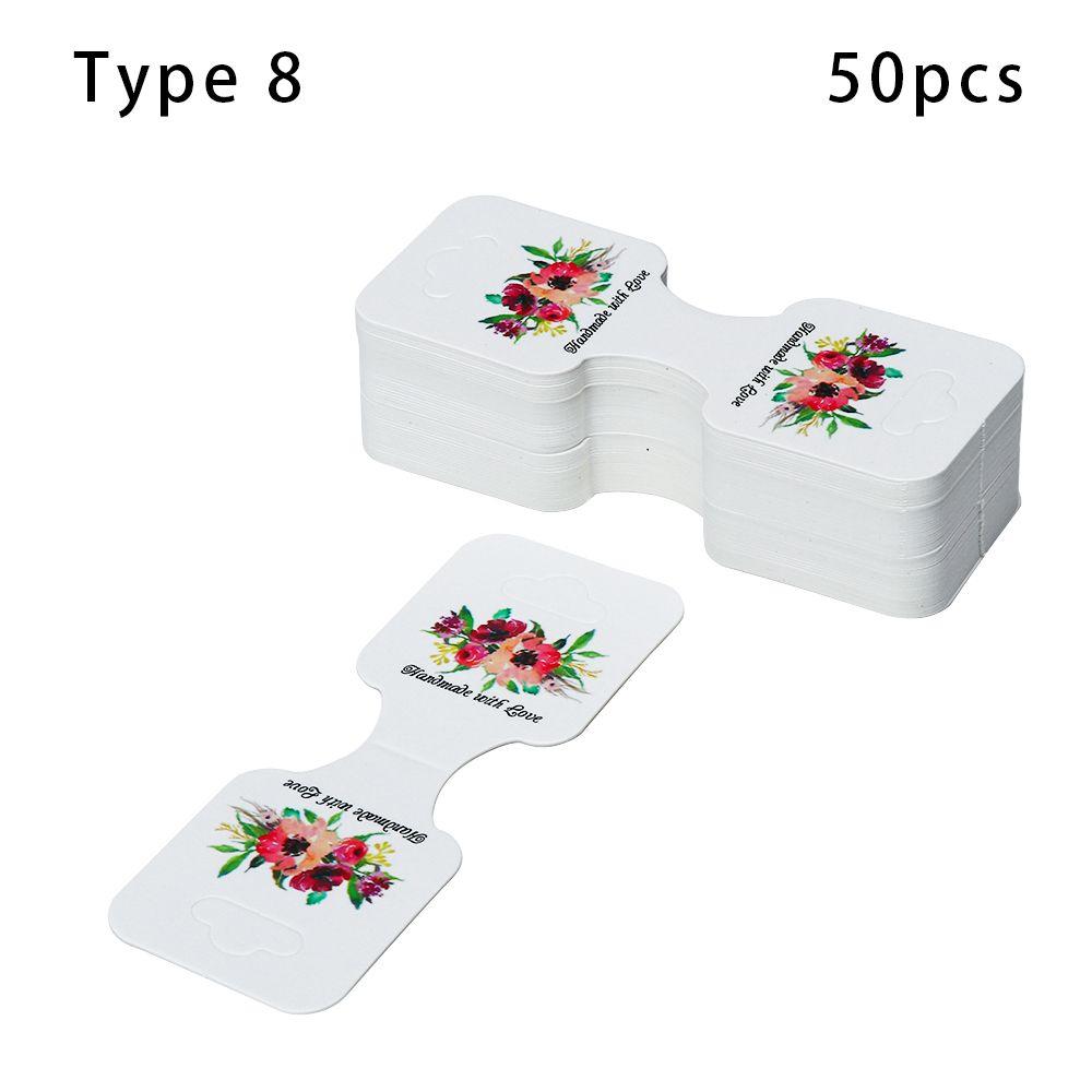 Necklace Bracelets Jewellery Packing Card DIY Package Hanging Blank Tag Display Holder Cardboard