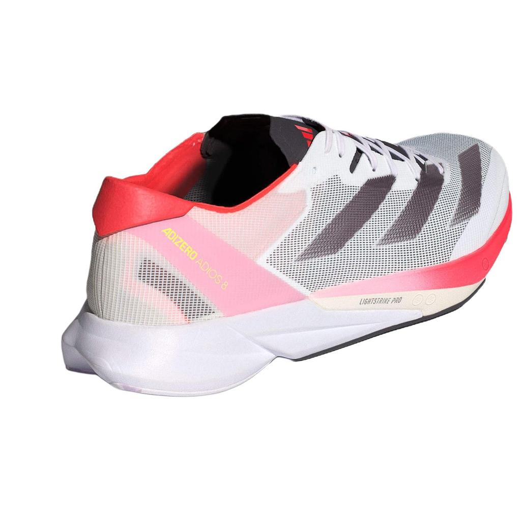 adidas Adizero Adios 8 White Aurora Solar Red Мужские кроссовки Cloud-White Aurora-Metallic ID3630