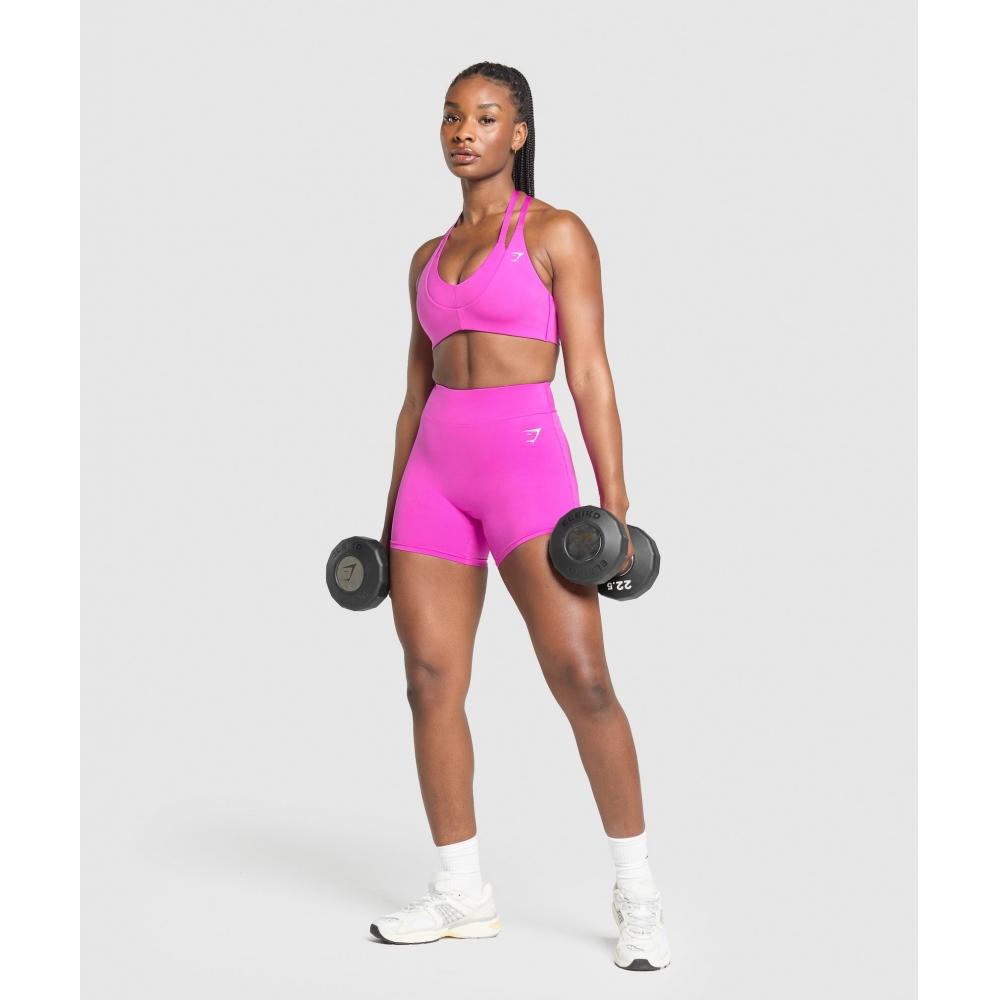 Gymshark Reps T Back спортивный бюстгальтер яркий розовый B3b3d Kcpy