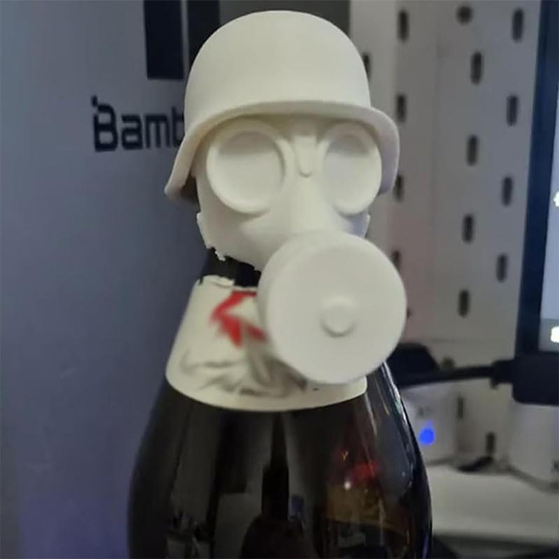 Gm-30 Крышка от пивной бутылки Забавный шлем-противогаз Крышки от пивных бутылок Многоразовые Защитники от пыли Крышка Подарки для любителей пива