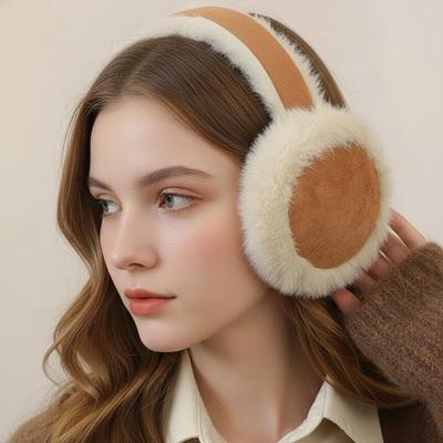 Женские складные зимние наушники-грелки Mielle из меха норки K257