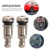 10Pcs Metal Valve Stems Tire Valves Stems Car Wheel Truck Tyre Valve Stem Studs Wear Resistant Durable Striped Caps Reliable