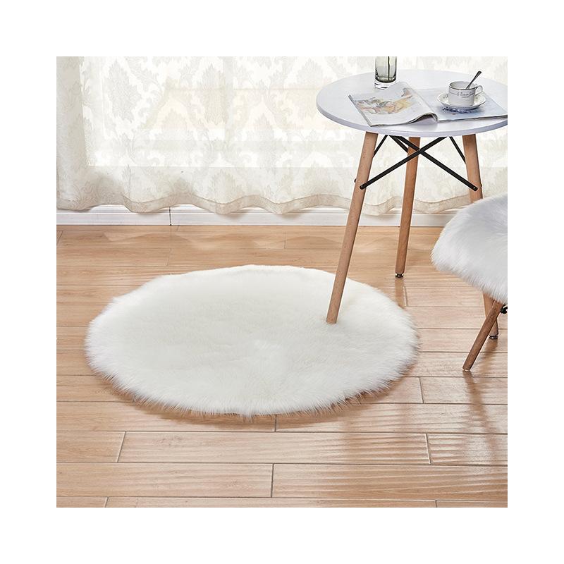 Супер мягкий плюшевый круглый коврик, пушистые белые ковры для гостиной, домашний декор, ковер для украшения детской комнаты, спальни