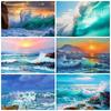 Полный квадратный/круглый алмазная живопись волнистые картины из страз 5D DIY Алмазная вышивка распродажа пейзажная мозаика ремесленный комплект