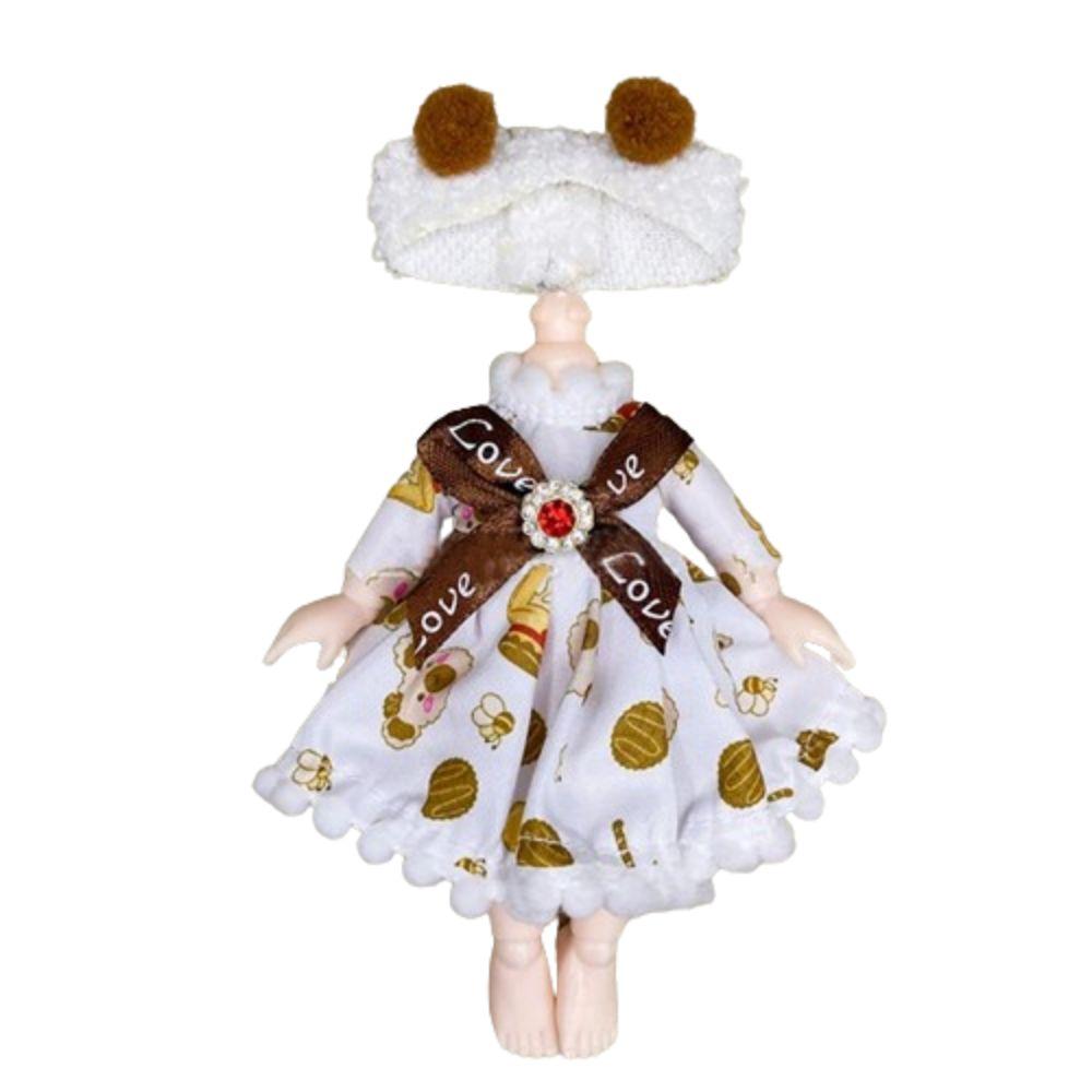 16-17 см Кукла Ob11 Модная Bjd Кукла Зимний Наряд Юбка Милый Набор Одежды Сменный Наряд Модная Одежда DIY Аксессуары для Кукол