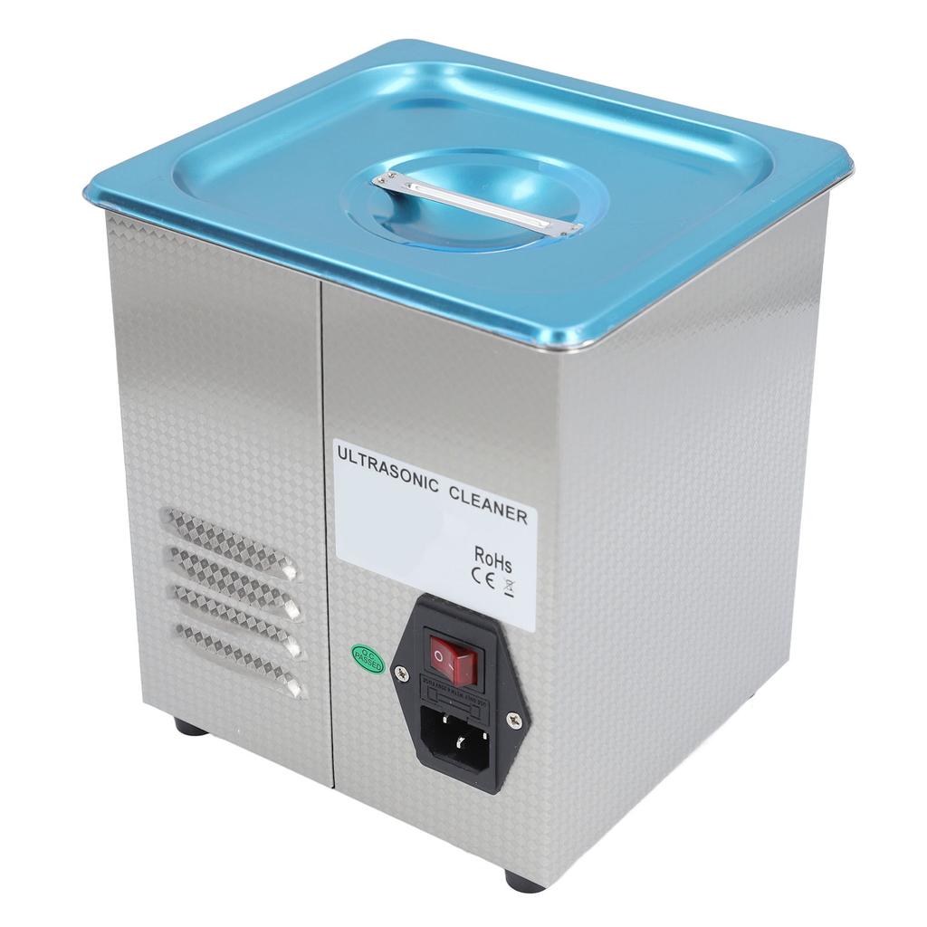 2 л Ультразвуковой очиститель из нержавеющей стали с регулируемой температурой Ультразвуковая чистящая машина для ювелирных изделий, измерительных приборов, печатных плат