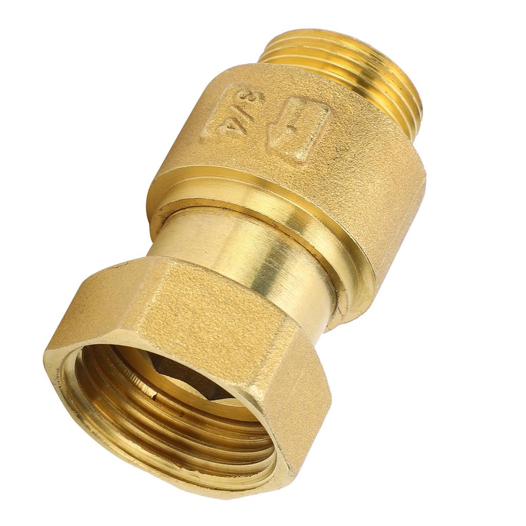 Check Valve Brass Material 1‑Way Streamline Water Meter Thread Reflux Control Tool DN20x25