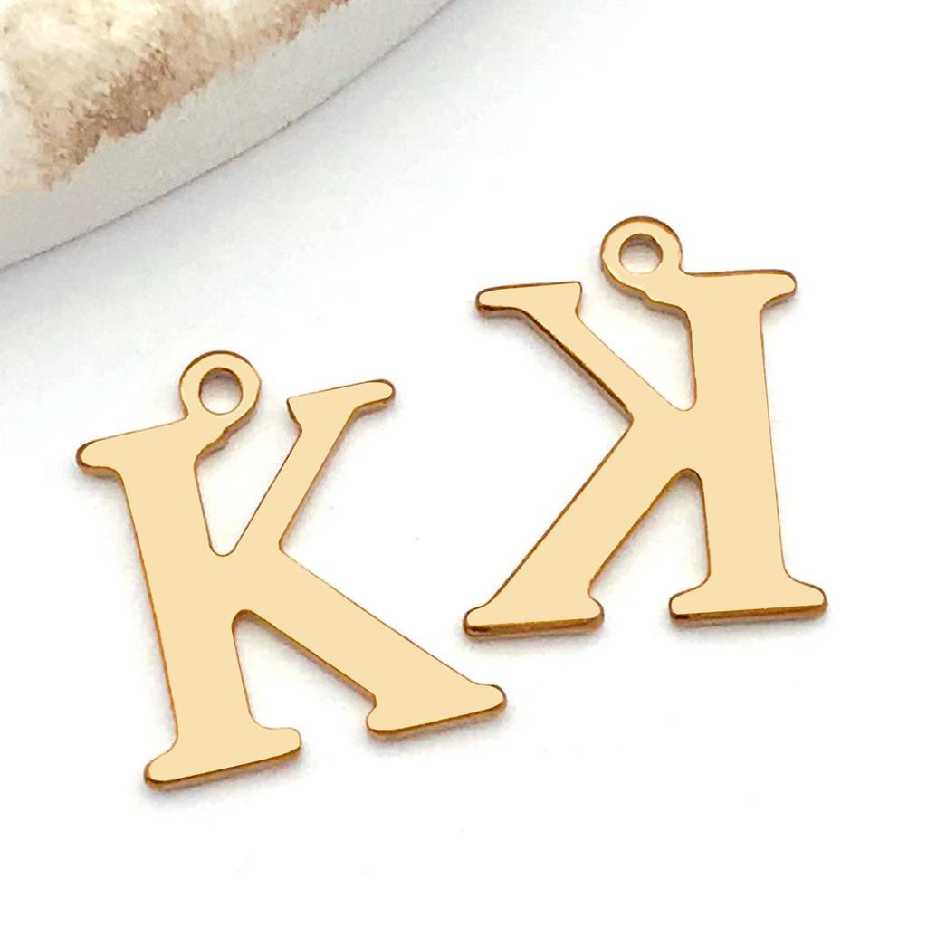 Подвески с буквами алфавита из нержавеющей стали, ювелирные аксессуары для самостоятельного изготовления ожерелий, браслетов и серег