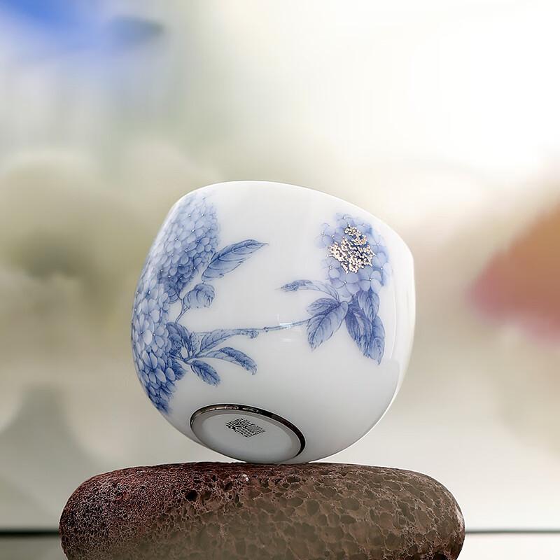 MULTIPOTENT Huang Xudong Master's Work Tea Cup, Ice Crystal Jade, Auspicious Reunion Zen Heart Cup, Single Cup