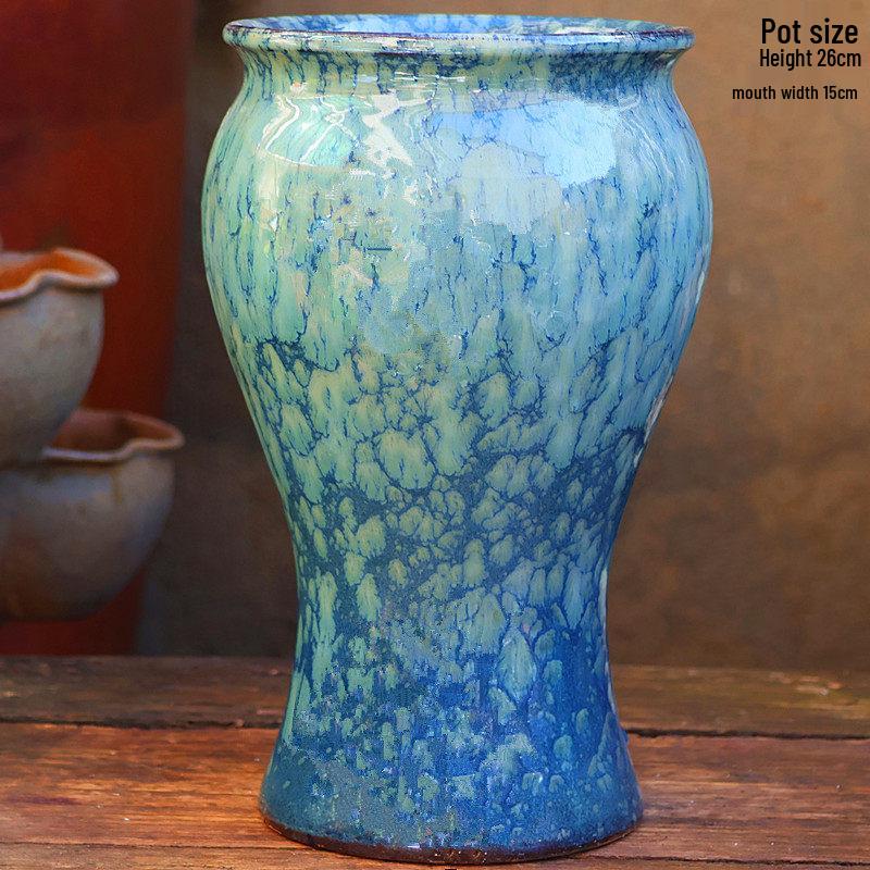 Yixing Coarse Pottery Orchid Planter - Breathable Zisha Ceramic Succulent Flower Pot