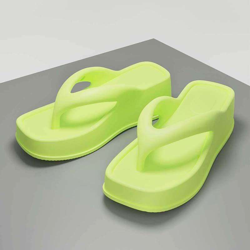 Шлепанцы женские сандалии тапочки на танкетке из ЭВА женская летняя верхняя одежда тапочки на толстой подошве с открытым носком тапочки Pantuflas De Mujer