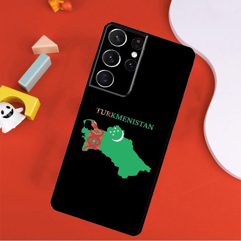 Чехол для телефона Флаг Туркменистана Для Samsung Galaxy S25 Ultra S9 S10 S20 S21 FE S22 S23 S24 Plus S24 Ultra Чехол