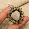 AAA+ Honey Topaz Gemstone Handmade 925 Sterling Silver Pendant Spirtual Jewelry Gift For Her