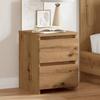 Bedside Table for Modern Bedroom, 2 Drawers Storage Bedside Table, Sofa Sideboard for Living Room, Multifunctional Storage Cabinet, 30x30x40 Cm