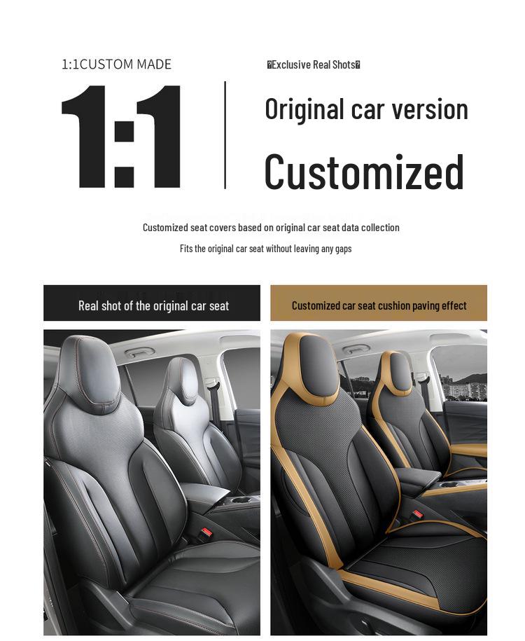 Roewe DXDMH Full Leather Car Seat Cushion - All Seasons