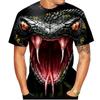Horror Animal Snake 3D Printed T-shirt Fashion Cobra Streetwear Men O-Neck T Shirts Oversized Harajuku Women Tees Kids Male Tops