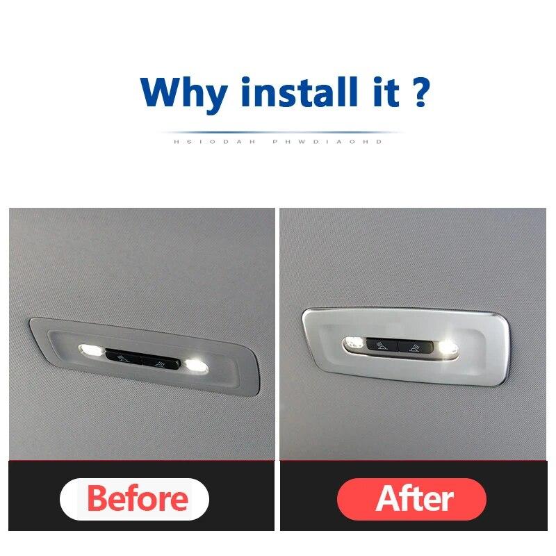 Задняя крыша автомобиля, лампа для чтения, накладка на крышку, украшение интерьера для Toyota Camry XV70 2018, аксессуары