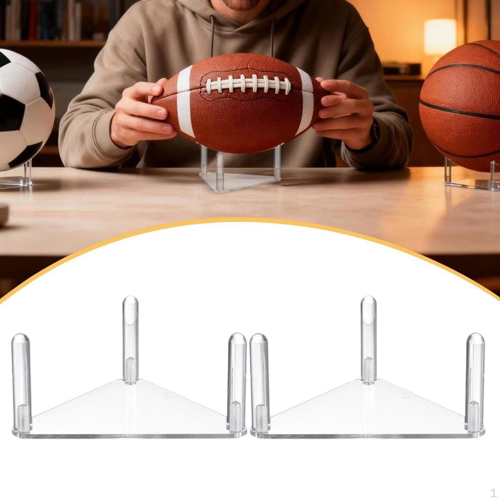Акриловая подставка для мяча Держатель для хранения баскетбольных мячей Спортивная стойка для боулинга, регби