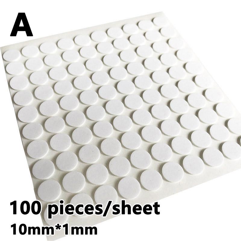 1Sheets DIY Fastener Tape Self Adhesive Double-sided Glue 3D Dots Foam Sticker Strong Glue Craft