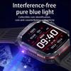 New Sport Smart Watch 2.01 Inch HD Screen 600 mAh Flashlight Compass Heart Rate Waterproof Bluetooth Call Smartwatch Men