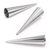16 Pcs Cream Roll Moulds Stainless Steel, Cream Horn Cones Croissant Mould For Cannoli Tubes Ice Cream Lady