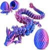 1/2Pcs 3D Printed Dragon Egg With Dragon Fully Articulated Dragon Model Movable Rotatable Articulated Desktop Ornament Kid Toy