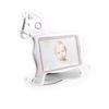 [I0542] - Photo Frame 'Mon Ange' Pink Rocking Horse - 19x19 Cm - Photo 9x13 Cm
