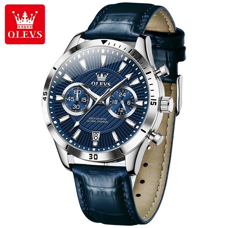 Fashion Trend High Beauty Men's Chronograph Multi Functional Quartz Watch Business Calendar Watch