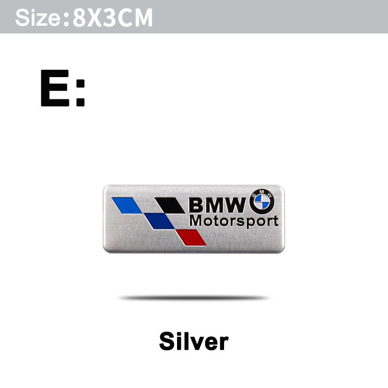 ljqvz9 Car Styling Emblem Aluminum Alloy Car Fender Trunk Badge Stickers For Bmw M E90 E60 F30 F10 E39 E36 F20 G30 G20 E87 E92 E91.