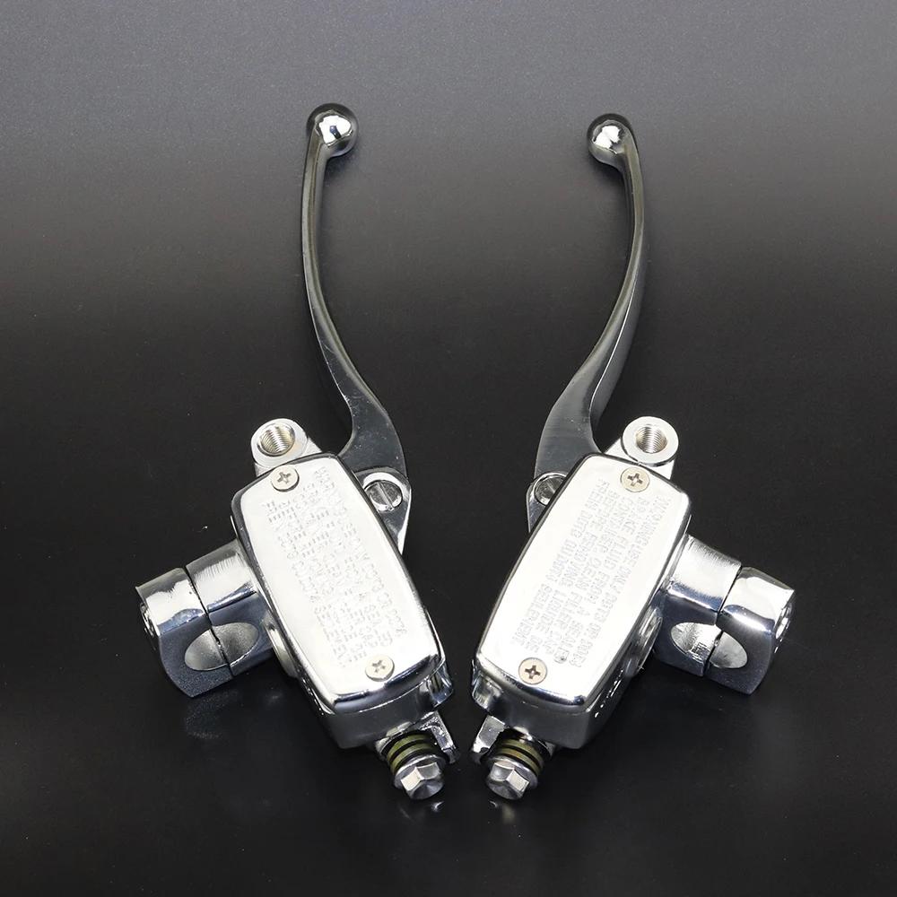 Universal 22mm 7/8" Motorcycle Brake Pump Front Master Cylinder Hydraulic Brake Clutch Lever M10 Fit For ATV Quad Moped Scooter