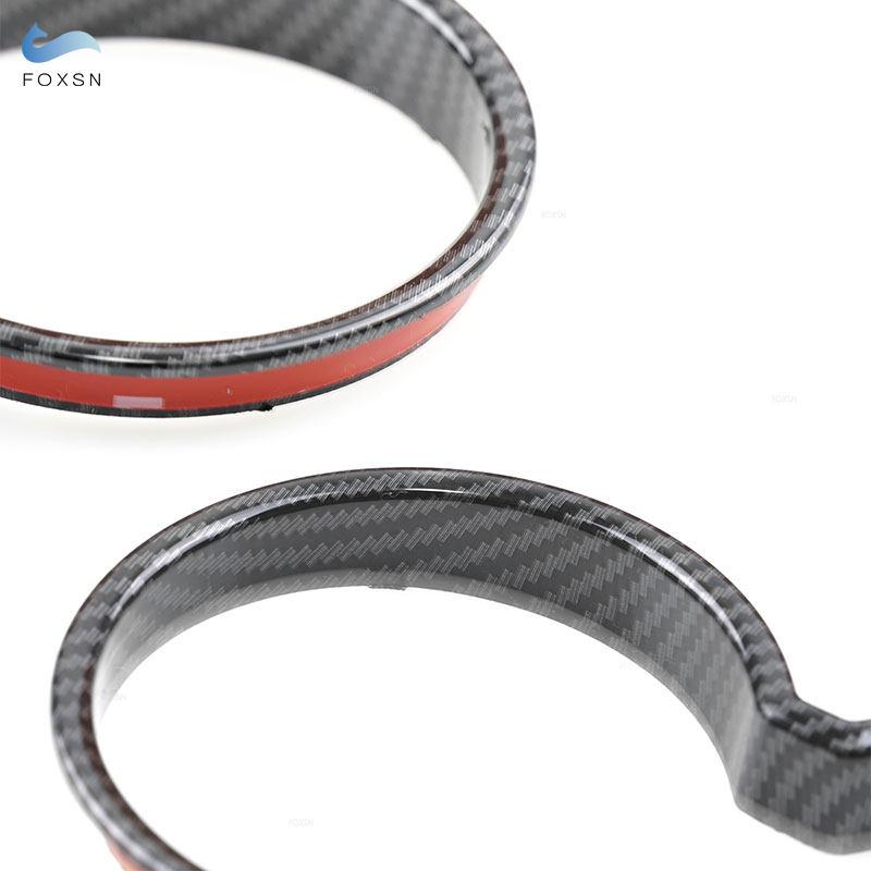 Автомобильная текстура из углеродного волокна, центральный держатель для чашки с водой, накладка, рамка, наклейка для Porsche Macan 2014 2015 2016 2017