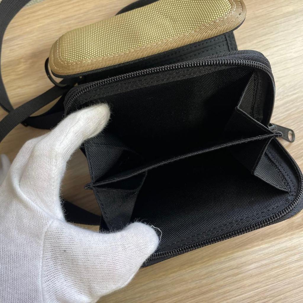 Used Good condition Porter shoulder folding wallet beige